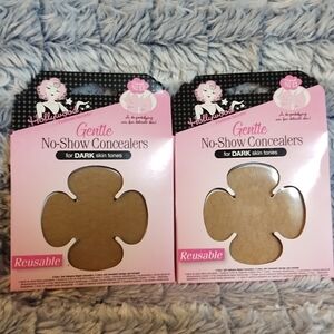 NIB 2 boxes Hollywood Fashion Secrets Gentle No-Show Concealers, Dark Skin Tones